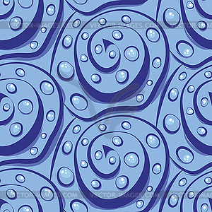 Seamless abstraction of spirals and circles. - vector image