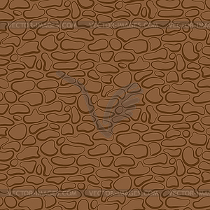  Seamless stone wall. brown pattern - vector image