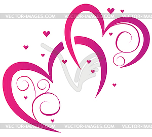 Elements for design for Valentine`s Day - vector image