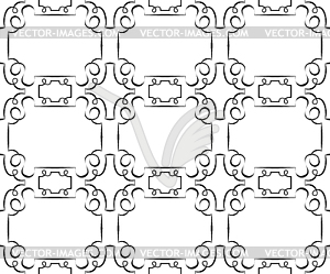 Бесшовные черный узор на белом фоне. обои - стоковый клипарт
