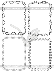 Set of elegant frames - vector clipart