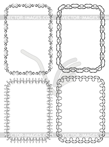 Set of elegant frames - vector clip art