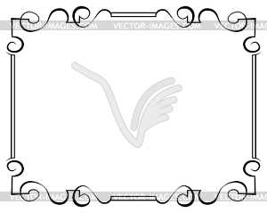 Black frame - vector image