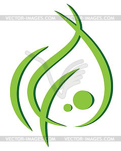 Icon. leaf - vector clip art