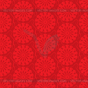 Красный бесшовного фона. орнамент - стоковый клипарт