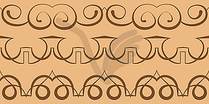 Curbs. Seamless pattern - vector clip art