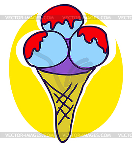 Ice cream - vector image