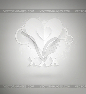 Абстрактный Дизайн XXX - изображение в векторе / векторный клипарт