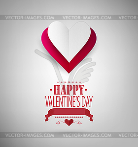 Valentine`s Day Background - vector image