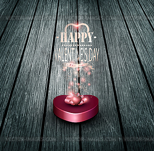 Valentine`s Day Background - vector clip art