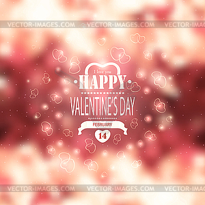 Valentine`s Day Background - vector clipart