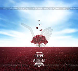 Valentine`s Day Background - vector image