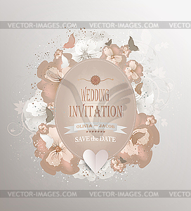 Wedding Invitation - vector clipart