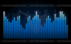 Эквалайзер на абстрактном фоне технологии - векторный клипарт / векторное изображение