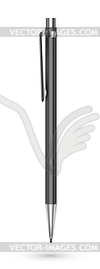 Mechanical pencil - white & black vector clipart