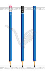 Three pencils - vector clipart