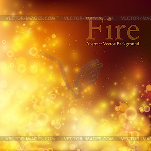 Abstract fire bokeh. background - vector clipart / vector image