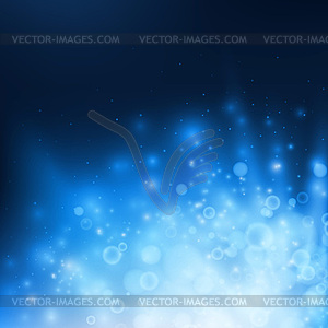 Abstract blue bokeh background - vector clipart