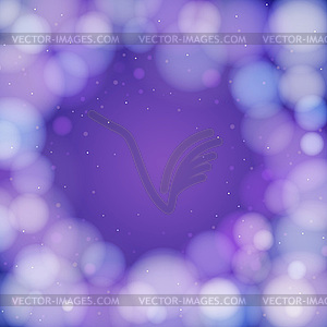 Design layout with bokeh - vector clipart