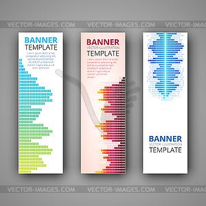 Set of modern banners - vector image