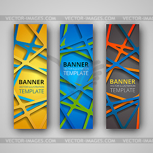 Set of modern banners - vector clip art