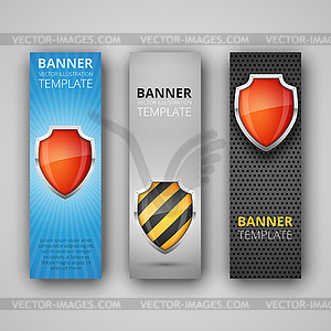 Set of modern banners - vector clipart
