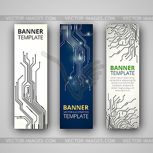 Set of modern banners - vector image