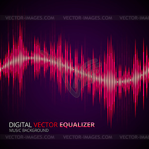 Equalizer yellow - vector image