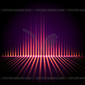 Эквалайзер на абстрактном фоне технологии - рисунок в векторе