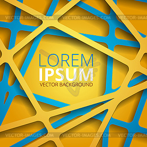 Abstract 3D Paper Graphics - vector image