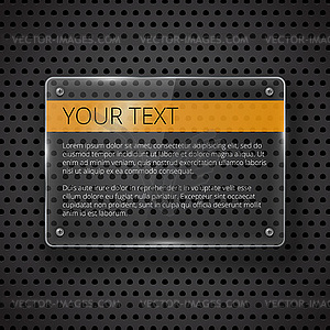 Glowing glass panels - vector clipart