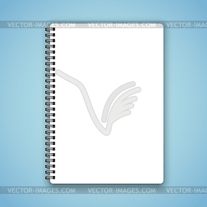 Notebook - stock vector clipart