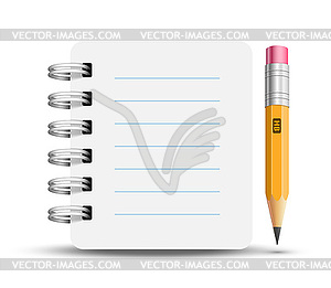 Paper spiral notebooks - vector image