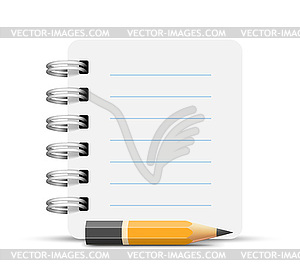 Paper spiral notebooks - vector image