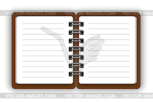 Open notebook - vector clipart