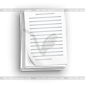 Paper sheet icons - vector clipart