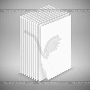 Paper sheet icons - vector image