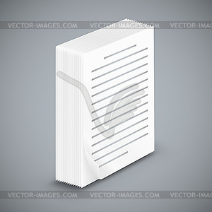 Paper sheet icons - vector image
