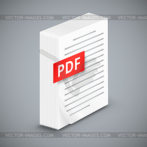 Paper sheet icons - vector clip art