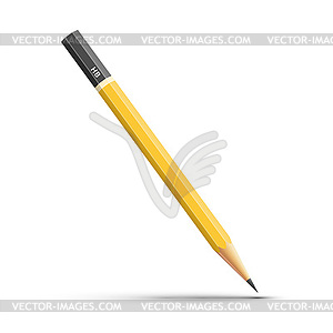 Detailed pencil - vector image