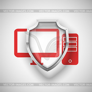 Glass Shield - vector image