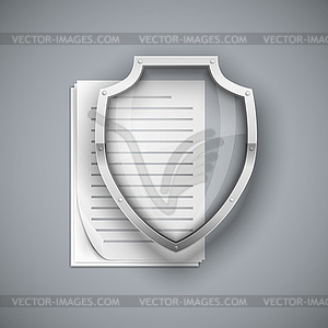 Glass Shield - vector clipart