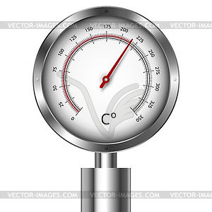 Temperature meter gauge - vector image