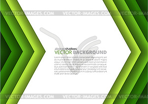 Paper a4 sheet green direction design - vector image