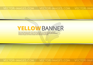Yellow-orange background with banner place - royalty-free vector image