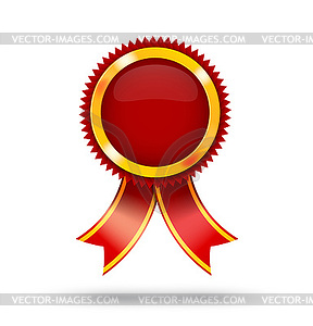 First Place Red Label - vector clipart