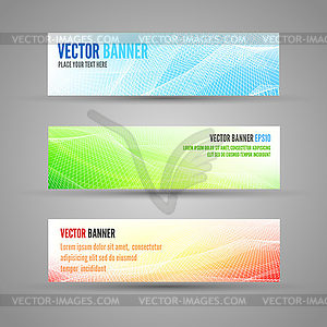 Colored banners - vector clipart