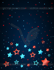 Cartoon star colored background - vector clipart