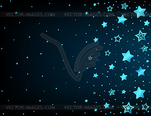 Cartoon star colored background - vector clipart