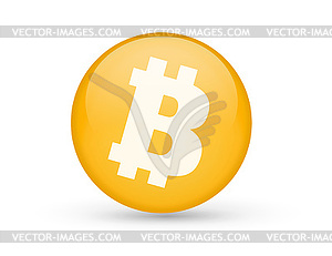 Bitcoin symbol - vector clipart